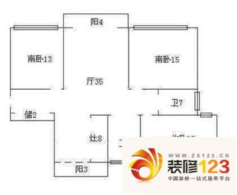 上海文化佳园文化佳园户型图 户型图 3室2厅2 ...图片大全-我的小区-上海装信通网