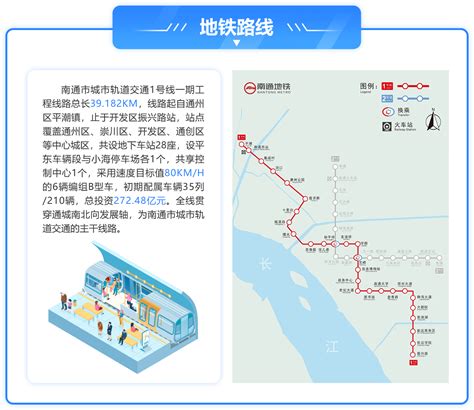 南通地铁1号线最新高清线路图，全程站点及沿途换乘站一览表 - 上海大都市圈