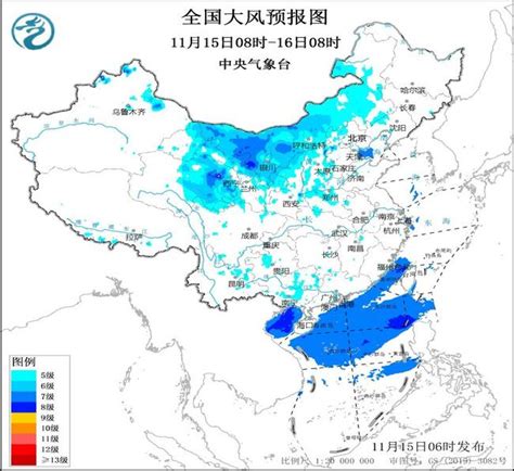 大风蓝色预警 新疆内蒙古等7省区部分地区阵风8至9级-资讯