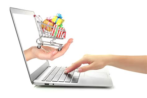 创意合成互联网购物概念计算机购物车购物平台图片下载 - 觅知网