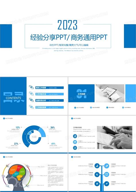 紫色创意团队成功经验分享PPT模板下载_熊猫办公