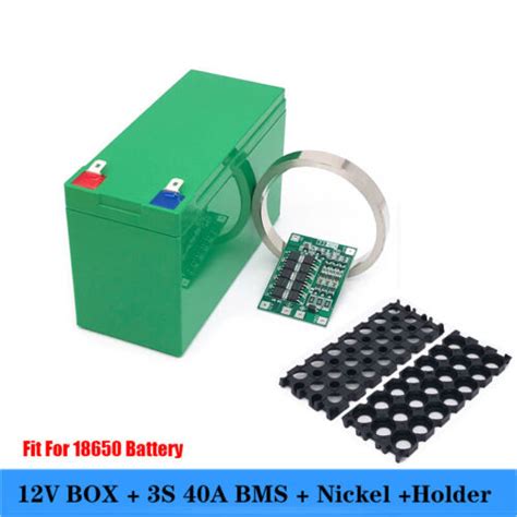 Buy 3S 40A BMS 12V Battery Box Li-ion Battery Storage Case for 12V ...