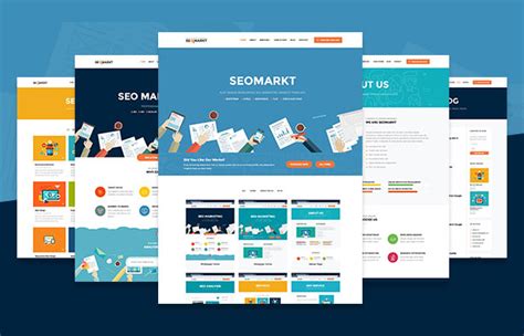 响应式SEO营销公司网站模板_Bootstrap搜索引擎优化网站UI模板 - SEOMarkt