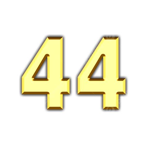 Number44 황금 일러스트 글꼴, 마흔 네, 폰트, 골든 PNG 일러스트 및 PSD 이미지 무료 다운로드 - Pngtree
