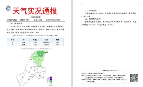天气实况通报（2022年第29期）-汉阴县人民政府
