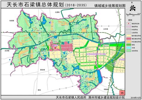 天长市石梁镇总体规划（2018-2035）--镇域城乡统筹规划图