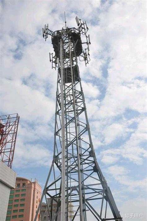 钢结构楼顶5G通信基站抱杆天线杆附墙桅杆自立式信号塔支撑增高杆-阿里巴巴