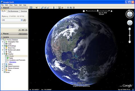 New Google Earth features