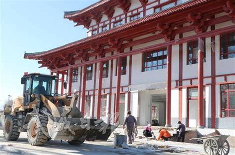 武威市人民政府 图片新闻 古浪县城区游客服务中心基础设施建设项目现场