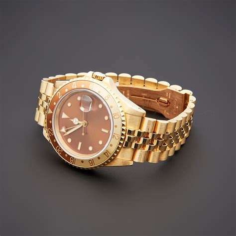 ROLEX | GMT-MASTER II REF 16718, A YELLOW GOLD AUTOMATIC DUAL TIME ...
