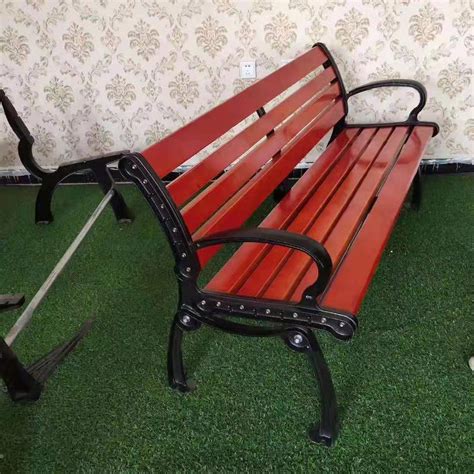 公园椅塑木户外长椅子园林广场椅铸铁防腐实木靠背坐椅室外庭院椅-阿里巴巴