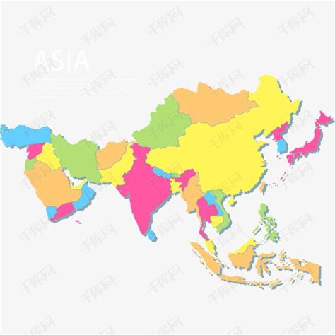 【亚洲地图素材】免费下载_亚洲地图图片大全_千库网png