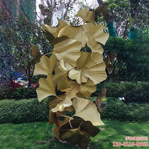 不锈钢树叶雕塑_艺术叶子雕塑-雕塑风