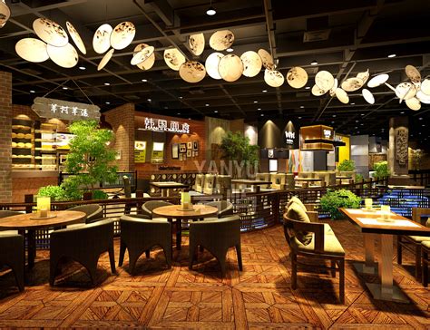 扬州京华城魔幻小厨美食广场-美食广场设计-餐厅设计-金枫设计