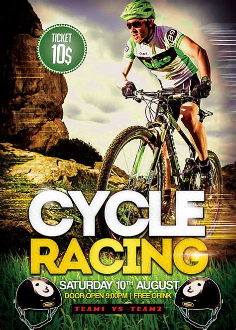 运动山地自行车宣传海报设计图片下载_psd格式素材_熊猫办公