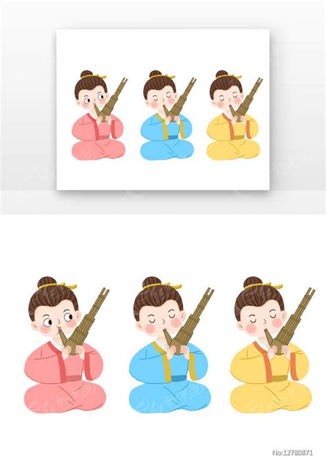 成故事语滥竽充数古装人物吹笛子图片下载_红动中国