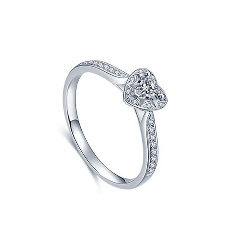 JZ006心形钻锆石镀白金戒婚戒指简单桃心女款可爱情侣小钻戒-阿里巴巴