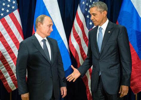 普京与奥巴马在联合国激烈交锋 握手不足20秒|普京|奥巴马|叙利亚_新浪军事