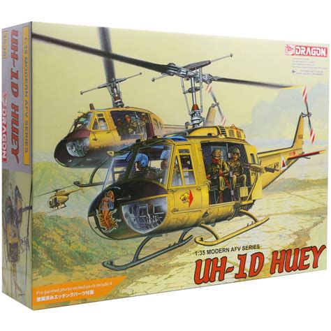 Dragon UH-1D Huey Helicopter US Army Vietnam War Military Model Kit ...