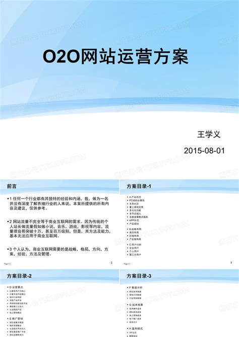 o2o网站策划网站运营方案PPT模板下载_编号qwbdwanr_熊猫办公