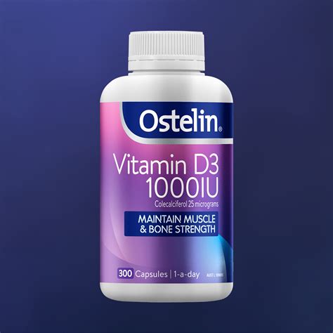 Buy Ostelin Vitamin D3 1000IU - Vitamin D - 300 Capsules Exclusive Size ...