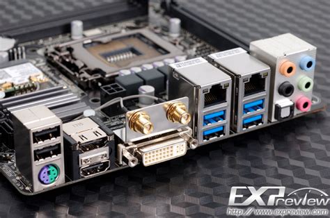 各主板背板I/O接口对比 - 超能网2014巨献：五款ITX Z87主板横评 ...