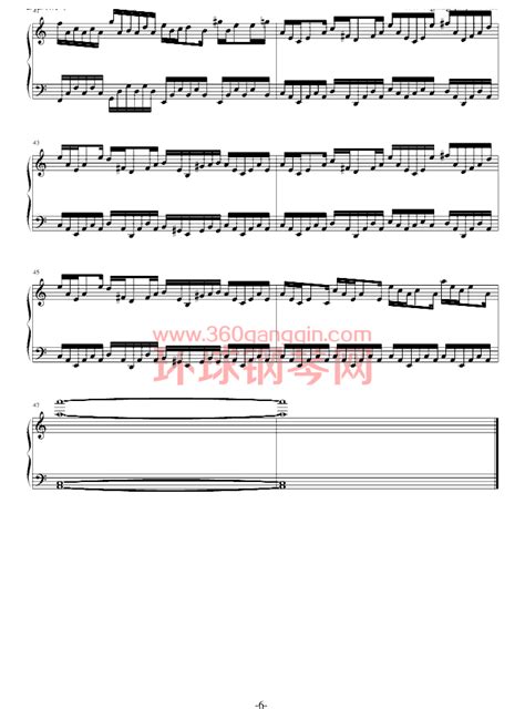 暗涌-伴奏谱五线谱预览4-钢琴谱文件（五线谱、双手简谱、数字谱、Midi、PDF）免费下载