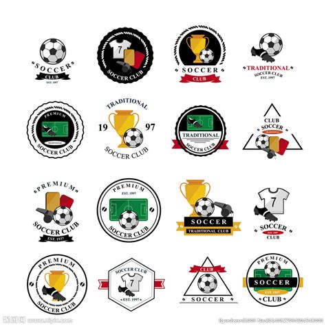 足球队徽设计图__体育运动_文化艺术_设计图库_昵图网nipic.com
