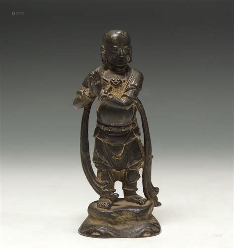 清 善财童子铜立像(图1) 皇家安大略博物馆藏-古玩图集网