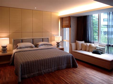 简单现代卧室落地窗设计 – 设计本装修效果图