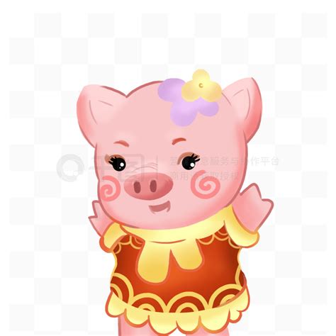 猪年元素宝宝插图可商用模板免费下载_psd格式_2000像素_编号33223659-千图网