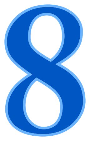 Number 8 - Free Picture of the Number Eight