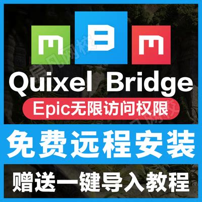Megascan Quixel Bridge软件注册远程安装 Epic无限访问桥接安装-淘宝网