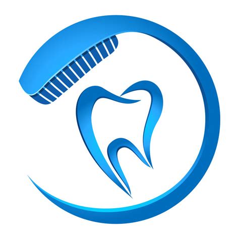 牙科医疗logo设计-蓝色牙齿矢量logo图标素材下载_蛙客网viwik.com