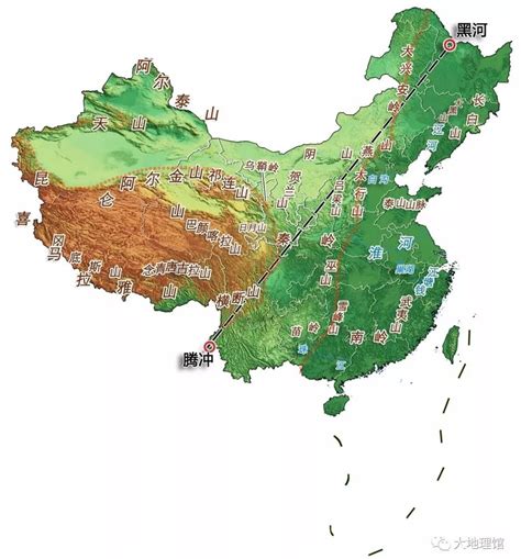 中国南北分界带分布图图册_360百科
