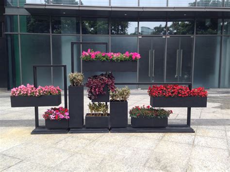 玻璃钢花箱厂家酒店商场移动种植箱市政道路景观花槽方形户外花盆-阿里巴巴