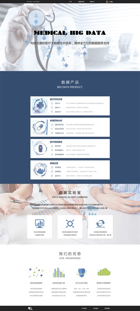 医疗类网页设计|网页|企业官网|落叶成舟 - 原创作品 - 站酷 (ZCOOL)