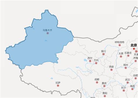 新疆标准地图(普染版) - 新疆地图 - 地理教师网