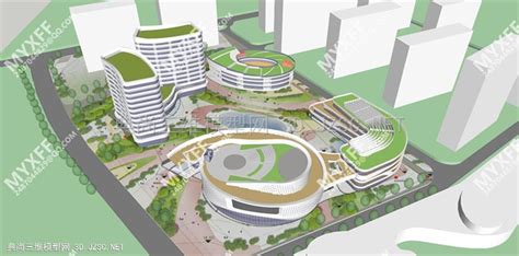 青岛市黄岛区辛安街道规划3dmax 模型下载-光辉城市