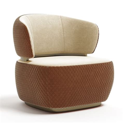 2019年新品 意大利 capital collection Bon ton easy chair安乐椅 不锈钢拉丝电镀无指纹清油布艺软包面包沙发椅