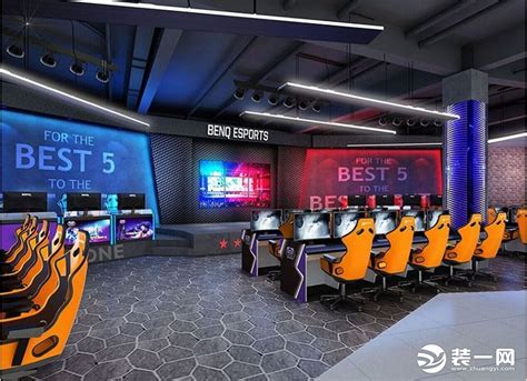 创意型IT网吧装修设计效果图-杭州众策装饰装修公司