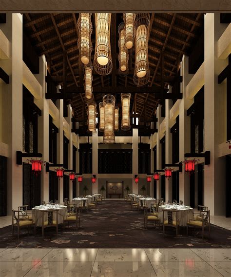 新中式客餐厅|空间|室内设计|那里的站长 - 原创作品 - 站酷 (ZCOOL)