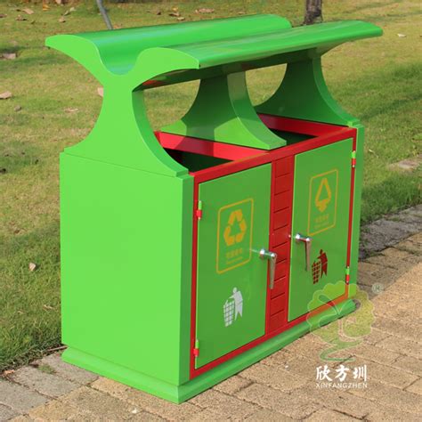 园林冷轧钢板分类垃圾箱-环卫垃圾桶网
