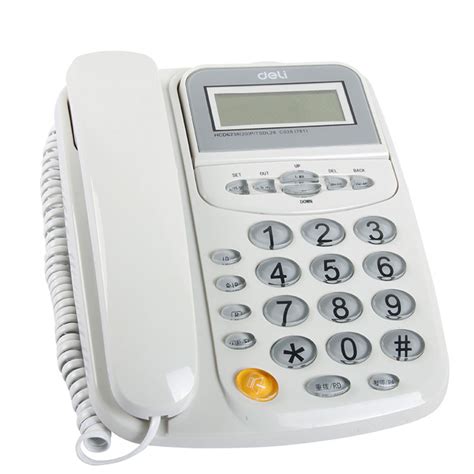 得力（Deli）781 来电显示办公家用电话机/固定电话/座机 可摇头可接分机_电话机_通信设备_办公设备_易采（浙江）工业科技有限公司