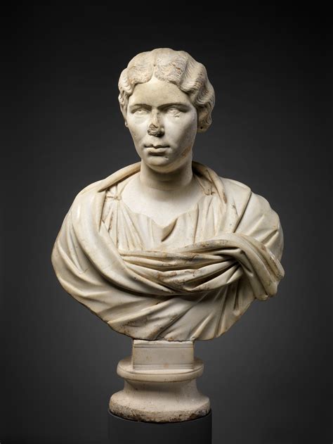 A CARVED MARBLE BUST OF A MAN , AFTER THE ANTIQUE, ITALIAN, POSSIBLY BY ...