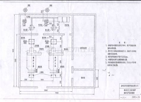小型燃煤锅炉房建筑方案设计，锅炉房CAD施工图下载 - 易图网