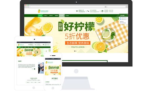 水果外贸网站模板整站源码-MetInfo响应式网页设计制作