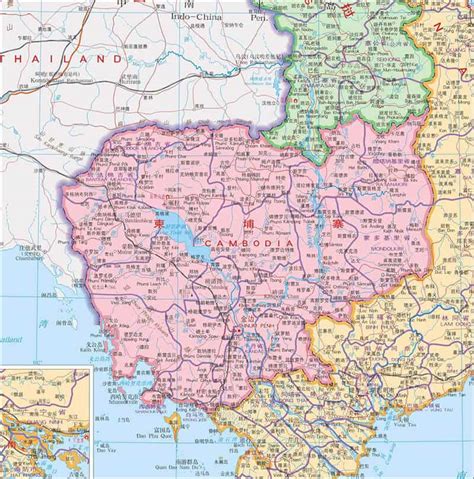 世界地理第72篇：东南亚之中南半岛5国主要省份和城市分布图|泰国|老挝|东南亚_新浪新闻