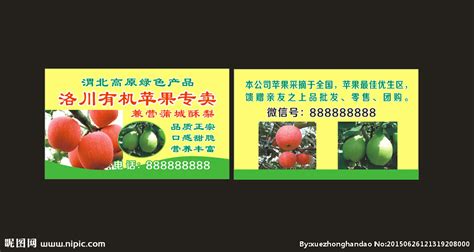 洛川苹果名片设计图__名片卡片_广告设计_设计图库_昵图网nipic.com