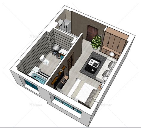简约单身公寓，让生活充满质感不受束缚 | AMBIDESTRO-设计案例-建E室内设计网